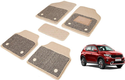 Auto Hub Leatherite 7D Mat For  Kia Sonet(Beige)