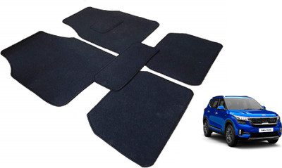 Auto Hub Nylon Standard Mat For  Kia Seltos(Black)