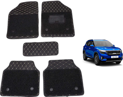 Auto Hub Leatherite 7D Mat For  Kia Seltos(Black)