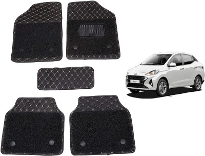 Auto Hub Leatherite 7D Mat For  Hyundai Aura(Black)