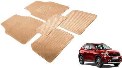 Auto Hub Nylon Standard Mat For  Kia Sonet(Beige)