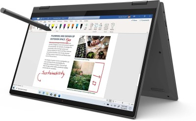 Lenovo IdeaPad Flex 5 Ryzen 5 Hexa Core 5500U - (8 GB/512 GB SSD/Windows 11 Home) 14ALC05 Thin and Light Laptop(14 Inch, Graphite Grey, With MS Office)