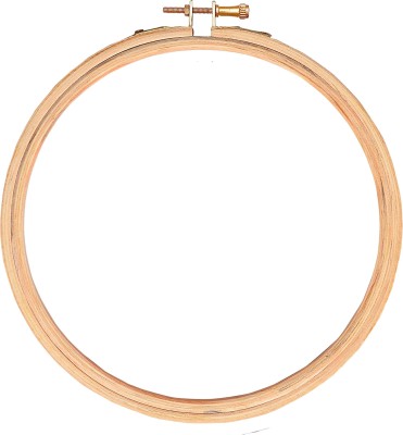 Jyoti Embroidery Hoop - Round Shape (2 Pieces of 16 Inches with Brass Fitting) Embroidery Hoop(Pack of 2)