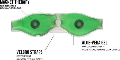 GVJ TRADERS Aloe Vera based multipurpose magnetic eye cool mask(10 ml)