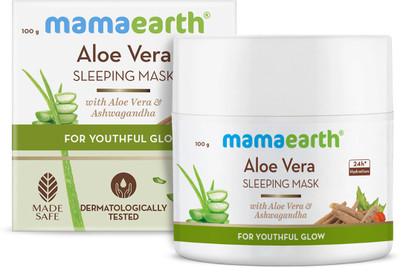 MamaEarth Aloe Vera Sleeping Mask, Night Cream for a Youthful Glow