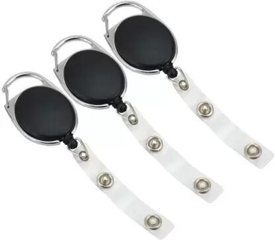 I CARDE Plastic ID Badge Reel(Pack of 3)