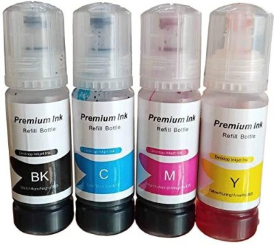 ROFIX Refill ink For L3110 Multi-function Color Printer Black + Tri Color Combo Pack Ink Bottle