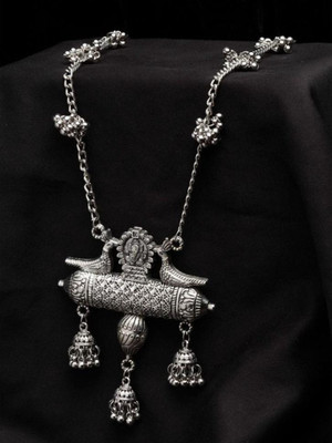 Glimmers Group Oxidised Silver Silver Silver Jewellery Set(Pack of 1)