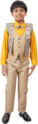 VALUE CREATION Boys Party(Festive) Shirt Trouser(Dark Mustard)