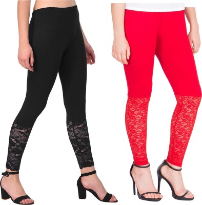 snowball Ankle Length Western Wear Legging(Multicolor, Self Design)