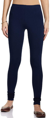 FC First Choice Churidar Length Ethnic Wear Legging(Dark Blue, Solid)