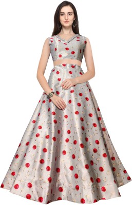 kaizen texo fab Digital Print Semi Stitched Lehenga Choli(Multicolor)