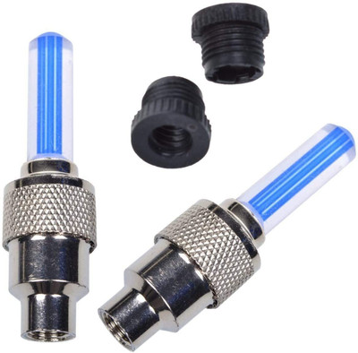 DSTECHBAR Cycle Tyre Valve Wheel Valve Light Led MTB Cycle 2pc Led Wheel Reflectors (Blue) LED Wheel Reflectors(Blue)