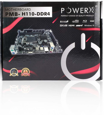 powerx Power X Motherboard PMB-H110-DDR4 LGA 1155Socket Mini-ATX Intel H110 Chipset DDR4 Motherboard for Desktop