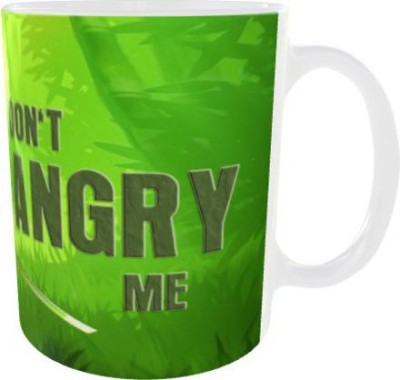 Picture Affairs Production Don't Angry Me Cartoon Printed Coffee 350ml Ceramic Coffee Mug(350 ml)