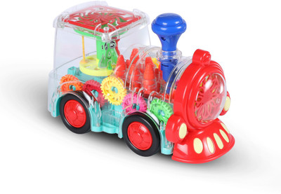 Miss & Chief By Flipkart Transparent Gear Light & Sound Train Engine For Kids  (Multicolor) For Rs. 205 @ 66 %