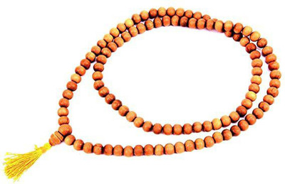 Shiva Tears Sandalwood Meditation Prayer Jaap Mala for Unisex Beads Wood Chain