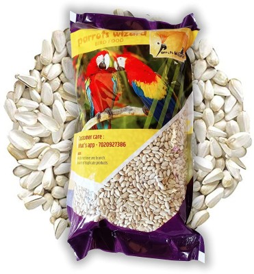 Parrots Wizard SAFFLOWER SEED - KUSUM DANA 0.9 kg Dry Young, Adult Bird Food