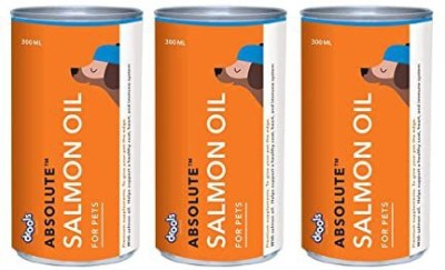 Drools Drools Absolute Salmon Oil Syrup - Dog Supplement, 300 ml PACK OF 3 Chicken 0.9 kg (3x0.3 kg) Wet Adult Dog Food