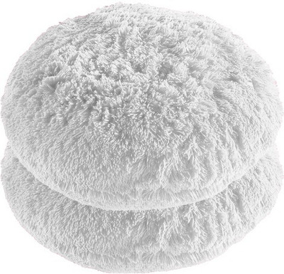 PICKKART Microfibre Solid Cushion Pack of 2(White)