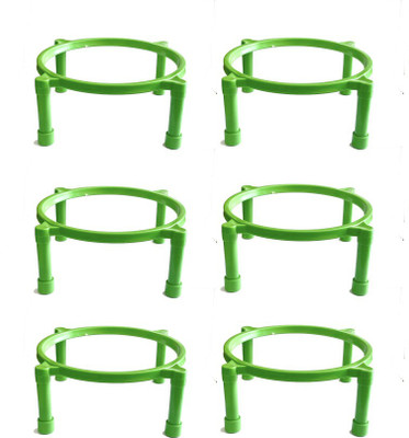 Nivasam Pot Stand (Unbreakable) | Rust Free | Holds upto 50 Kg | Pack of 6 Plant Container Set(Pack of 6, Plastic)
