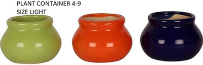 OriginalCeramics Plant Container Set(Pack of 3, Ceramic)