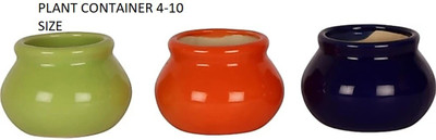OriginalCeramics Plant Container Set(Pack of 3, Ceramic)
