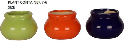 OriginalCeramics Plant Container Set(Pack of 3, Ceramic)