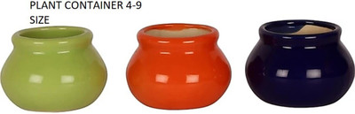 OriginalCeramics Plant Container Set(Pack of 3, Ceramic)