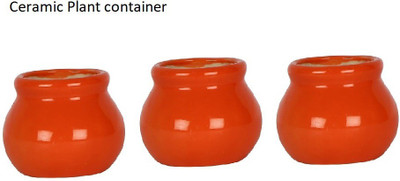 OriginalCeramics Plant Container Set(Pack of 3, Ceramic)