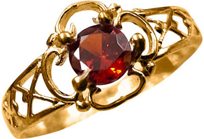 jr fashion Panchaloha (Impon) Fancy Design Metal Ruby Ring