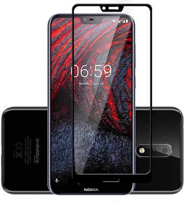 VISHZONE Edge To Edge Tempered Glass for Nokia 6.1 Plus(Pack of 1)