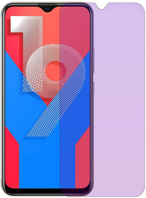 ELEF Edge To Edge Tempered Glass for Vivo Y19 Anti Blu Eye Protector Tempered Glass Blocks Excess Harmful Blue Light(Pack of 1)