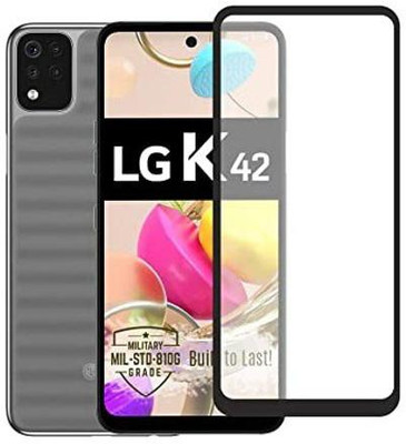 VISHZONE Edge To Edge Tempered Glass for LG K42(Pack of 1)