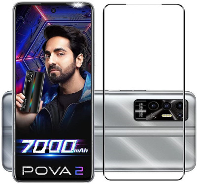 VISHZONE Edge To Edge Tempered Glass for Tecno Pova 2(Pack of 1)