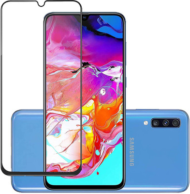 VISHZONE Edge To Edge Tempered Glass for Samsung Galaxy A70(Pack of 1)