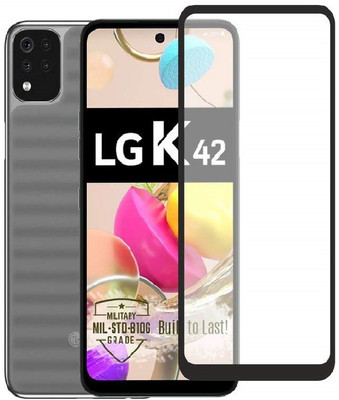 VISHZONE Edge To Edge Tempered Glass for LG K42(Pack of 1)