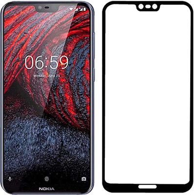 VISHZONE Edge To Edge Tempered Glass for Nokia 6.1 Plus(Pack of 1)