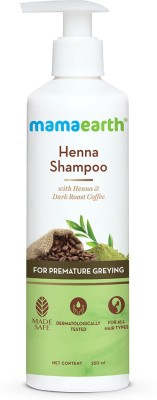 MamaEarth Henna Shampoo, for Grey Hair, for Premature Greying