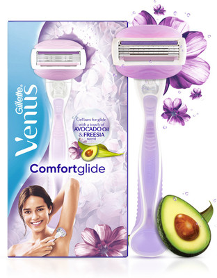 GILLETTE Venus Comfortglide Hair Removal Razor for Women with Avocado Oils &Freesia Scent