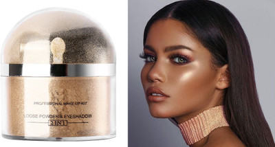 ADJD PROFESSIONAL 2 IN 1 WHITENING GOLD LOOSE POWDER Highlighter(GOLD)