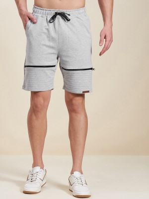 MASCLN SASSAFRAS Solid Men Grey Casual Shorts