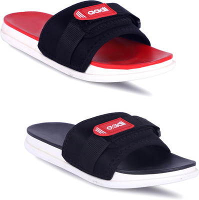 aadi Men Slides(Red, Black , 8)