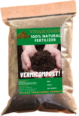 Vinaigoods Vermicompost 5Kg Soil Manure/Fertilizer ( Pack of 5kg ) Manure(5 kg, Powder)