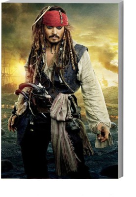 Ordershock 45.72 cm Jack Sparrow Movie and Superhero Wall Sticker For Living Room Home Self Adhesive Sticker(Pack of 1)