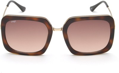 Image Retro Square Sunglasses(For Women, Brown)