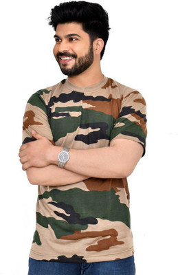 Jaksoxfast Printed Men Round Neck Multicolor T-Shirt
