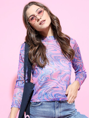 Tokyo Talkies Casual Printed Women Multicolor Top