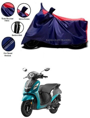 RADHA RANI TARDERS Two Wheeler Cover for Yamaha(Fascino 125 FI, Red)