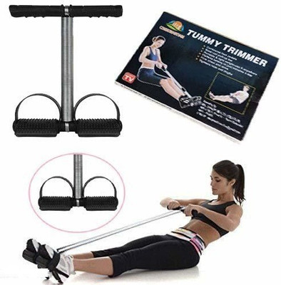 A S GALLERY Tummy Trimmer with SINGLE Spring and soft grip handle Ab Exerciser/AB TRAINER Ab Exerciser(Black)